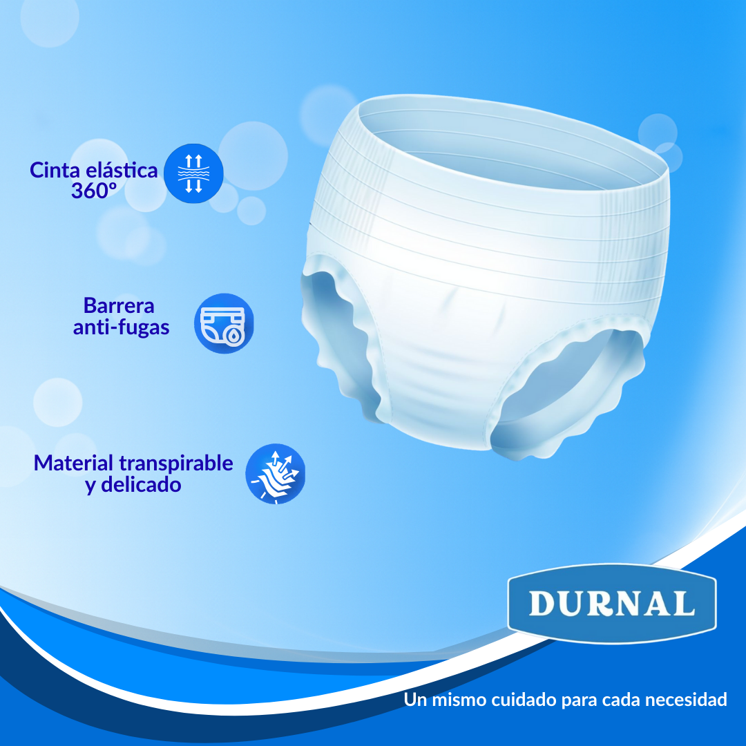 Pañal Ropa Interior Unisex Durnal - 10 piezas