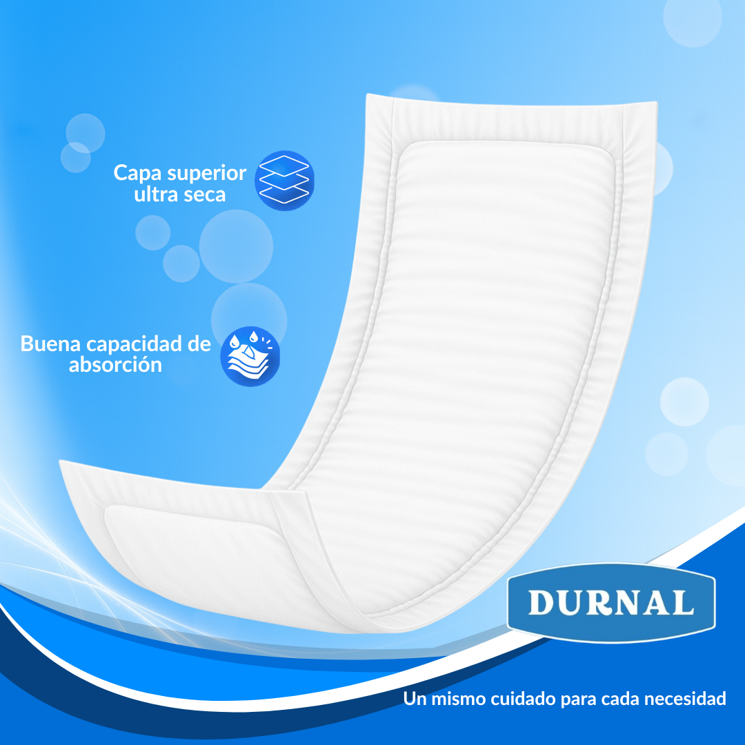 Pañal predoblado Durnal 60x90 cm - 15 piezas