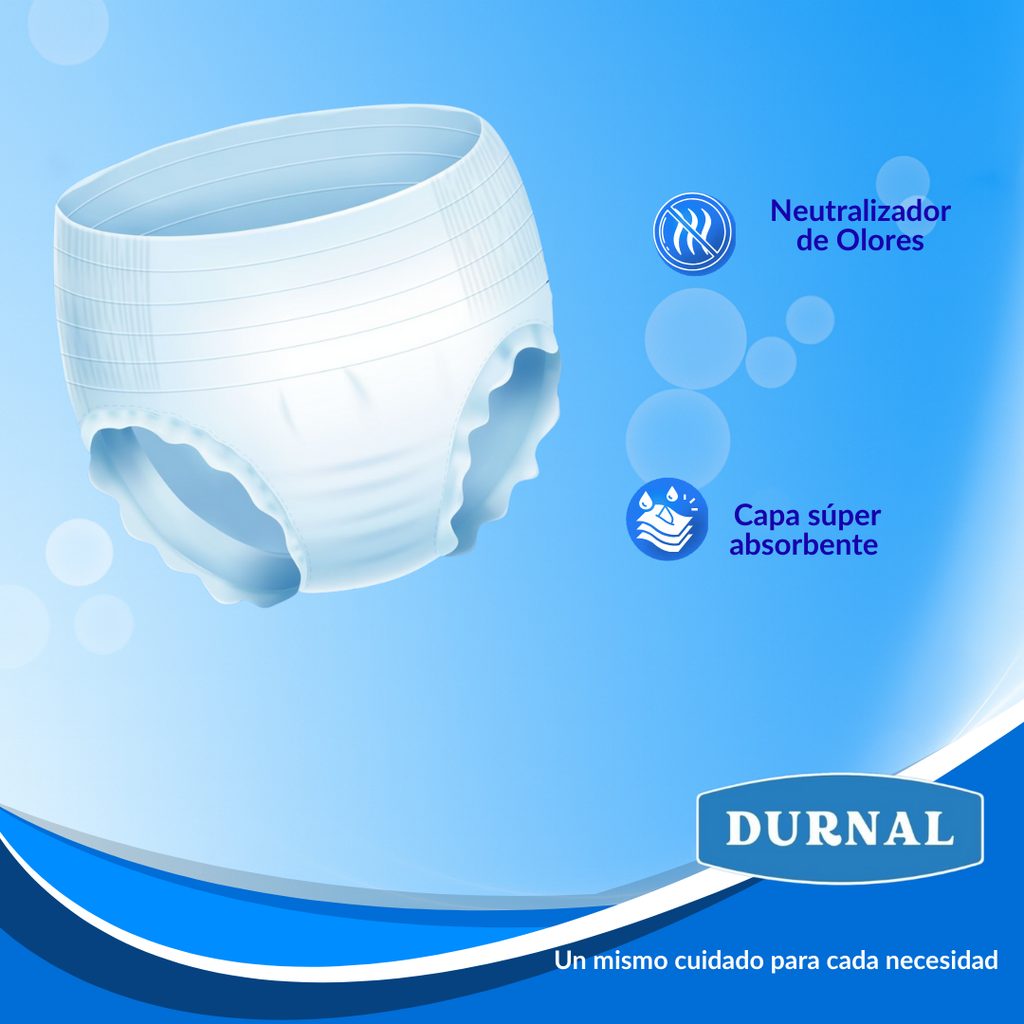 Pañal Ropa Interior Unisex Durnal - 40 piezas