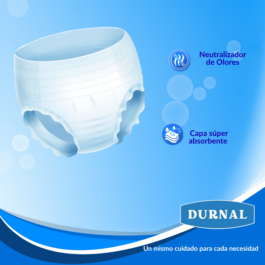 Pañal Ropa Interior Unisex Durnal - 10 piezas