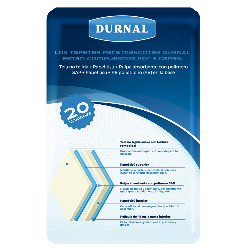 Tapete Entrenador para perro Durnal 60x90 cm - 80 piezas