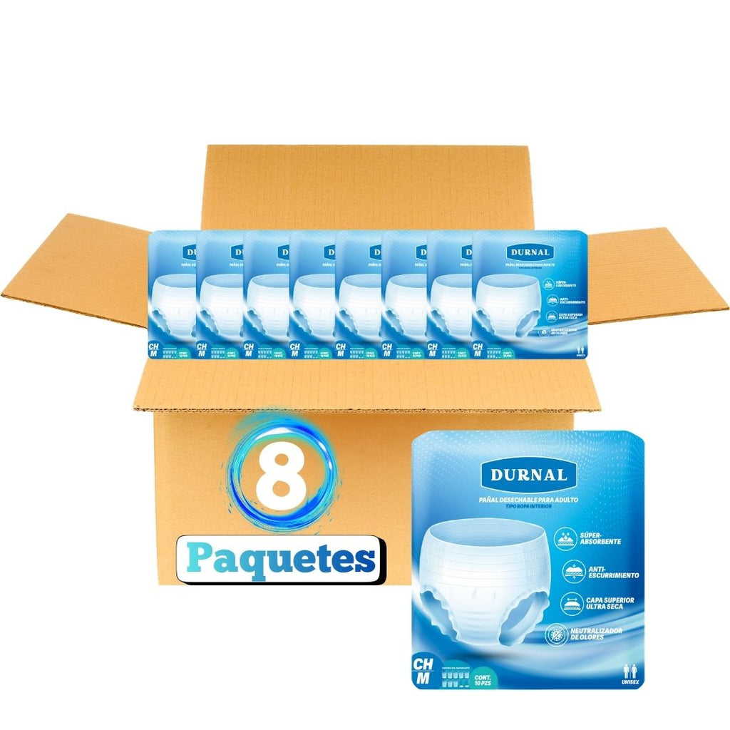 Pañal Ropa Interior Unisex Durnal - 80 piezas