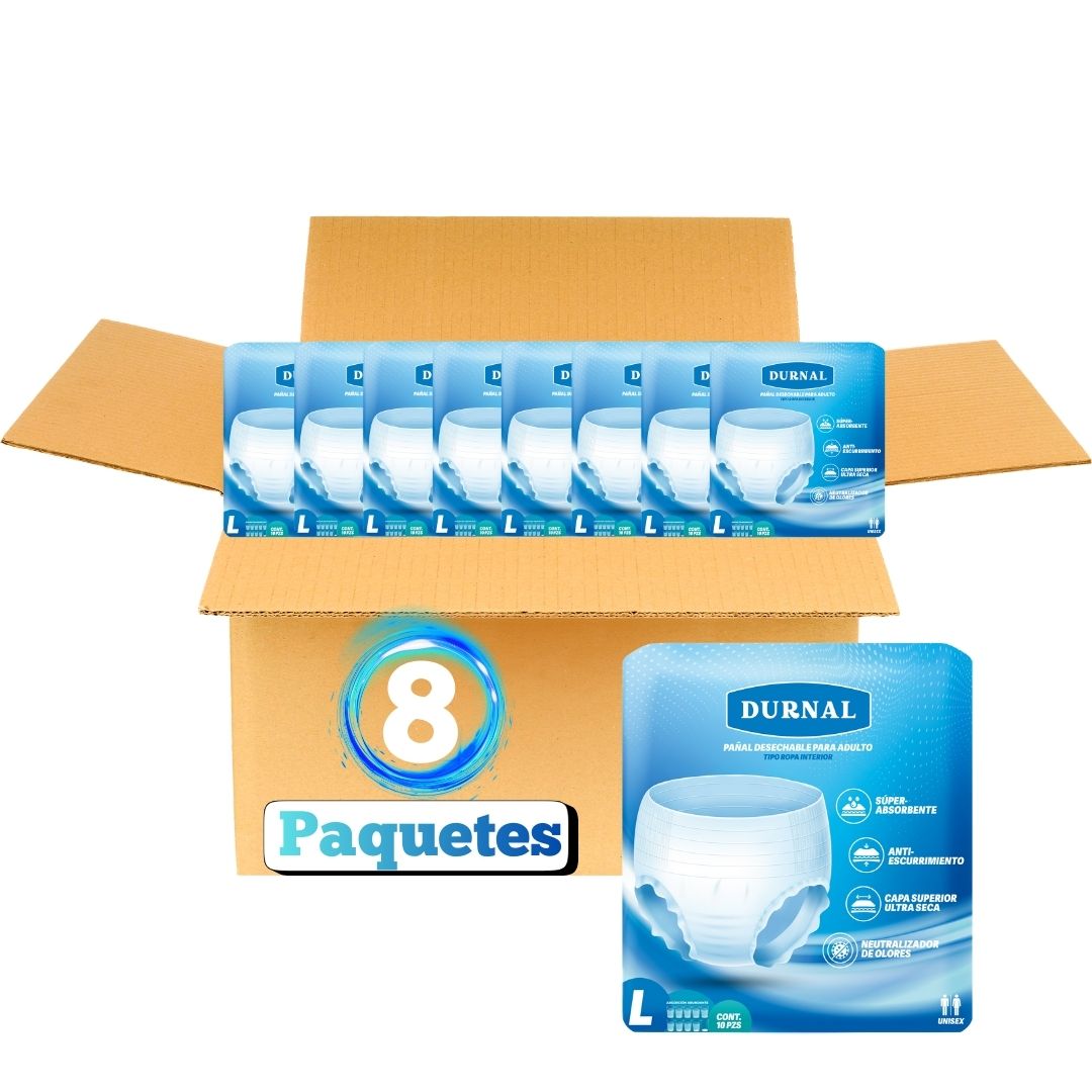 Pañal Ropa Interior Unisex Durnal - 80 piezas