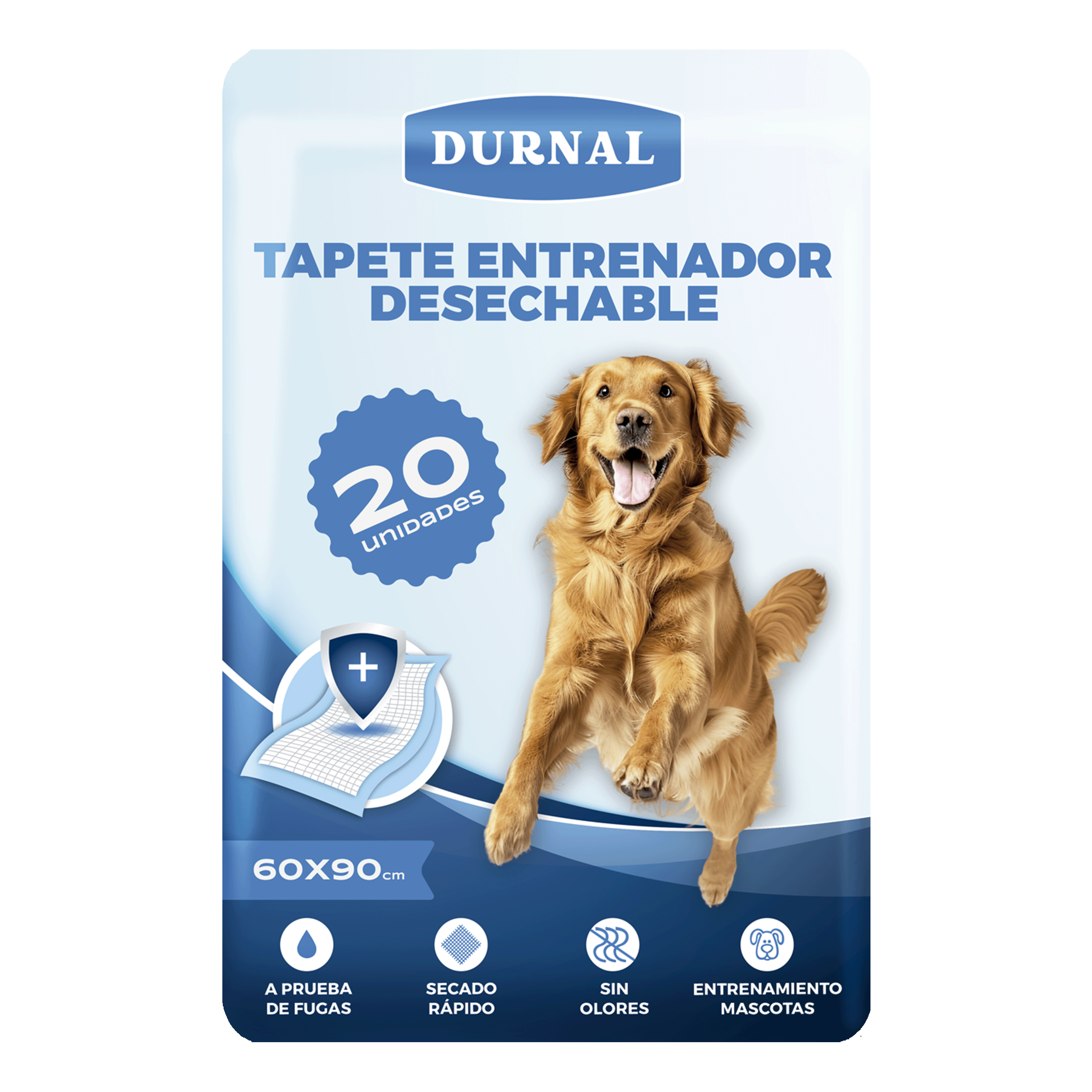 Tapete Entrenador para perro Durnal 60x90 cm - 20 piezas