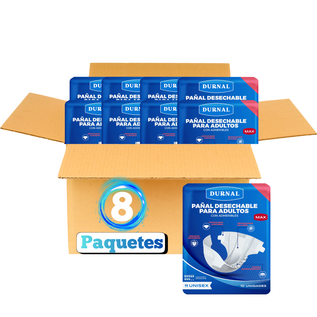 Pañal Unisex Durnal Max - 80 piezas
