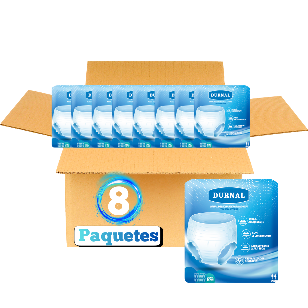 Pañal Ropa Interior Unisex Durnal - 80 piezas
